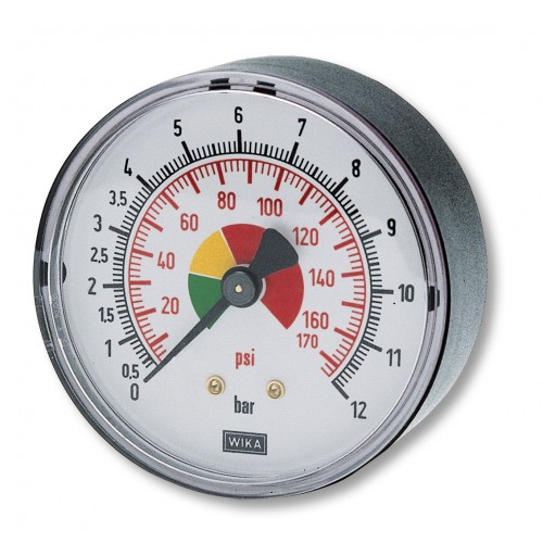 Manometer met 1/8 axiale aansluiting 